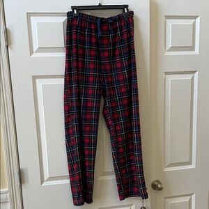 Izod Red and Blue Plaid Loungepants